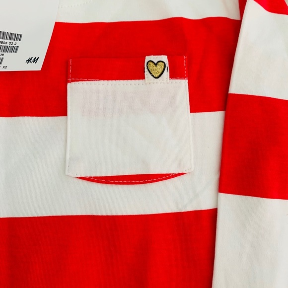 NWT- H&M Girls High Low Top - Picture 3 of 3